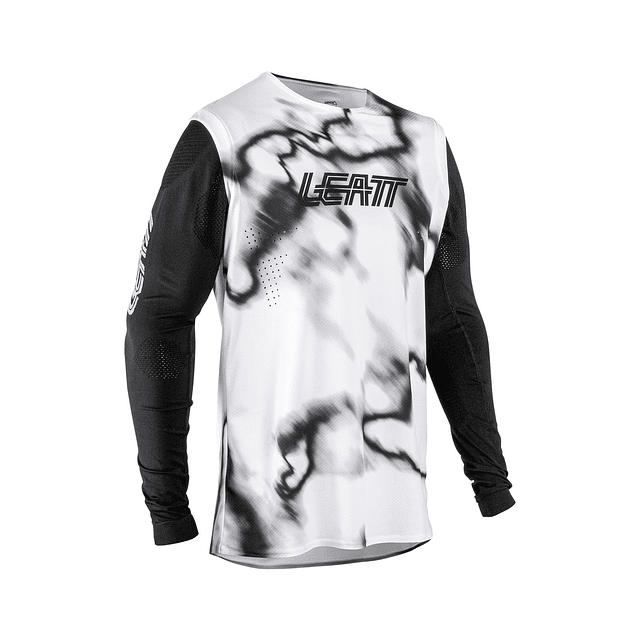 Jersey Leatt MTB Manga Larga Gravity 8.0 Heatmap Blanco M 40US 50EU