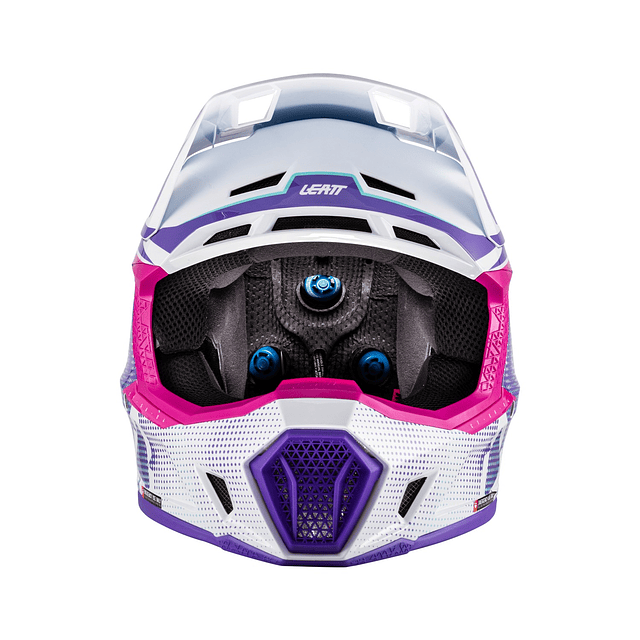 Kit Leatt Casco Moto 7.5 Antiparra 4.5 Morado