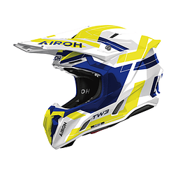 Casco Airoh Twist 3 DINASTY blue/yellow gloss 