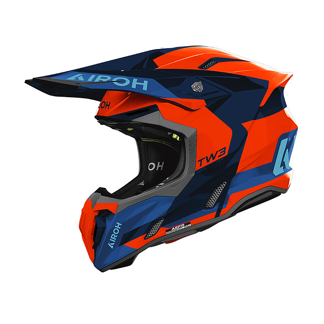 Casco Airoh Twist 3 FANCY orange/blue gloss 