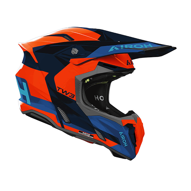 Casco Airoh Twist 3 FANCY orange/blue gloss 