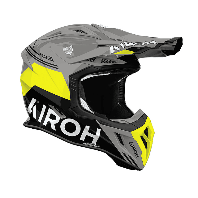 CASCO AIROH AVIATOR ACE 2 FURY YELLOW GLOSS 
