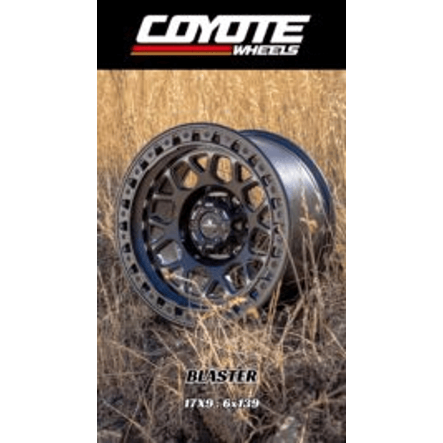 4 LLANTAS Coyote Wheels Blaster Aro 17×9 6×139 Offset 0 