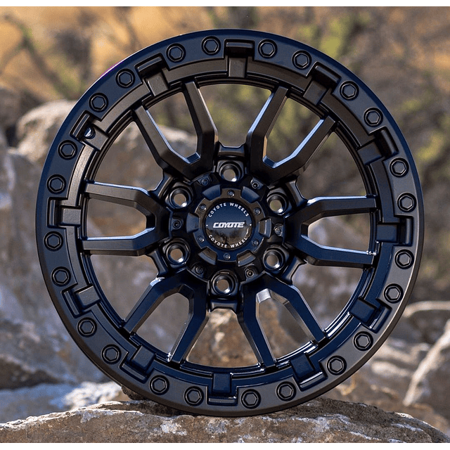 4 llantas  Coyote Wheels Desert Aro 17×9 6×130 Maxus T60 / T90 Offset 0