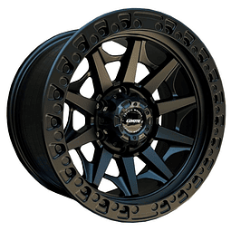 4 llantas  Coyote Wheels Kalahari Aro 17×9 6×139 Offset 0 Ranger/L200/Hilux