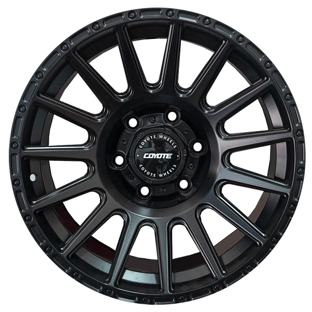 4 llantas  Coyote Wheels Kalahari Aro 17×9 6×139 Offset 0 Ranger/L200/Hilux