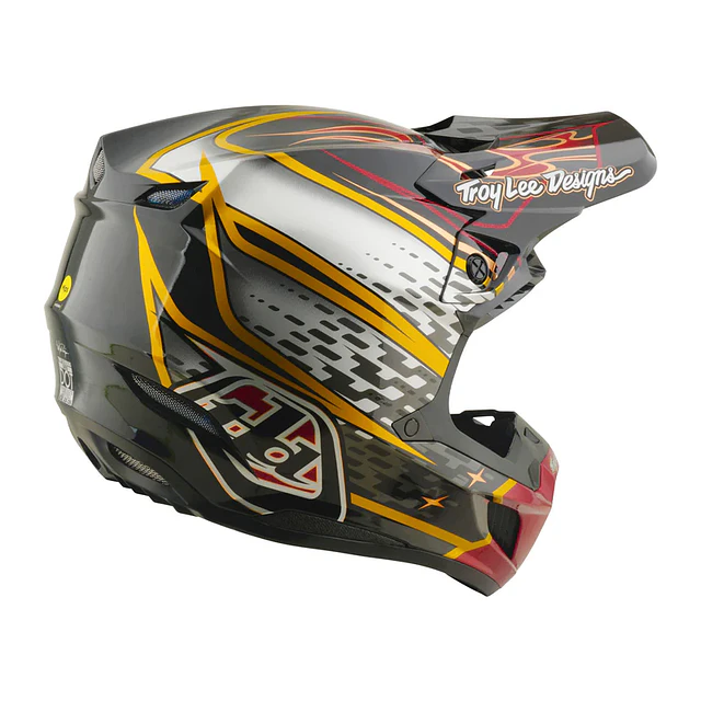 Casco Troy Lee Designs SE5 Carbon WINGS BLACK / BLACK 