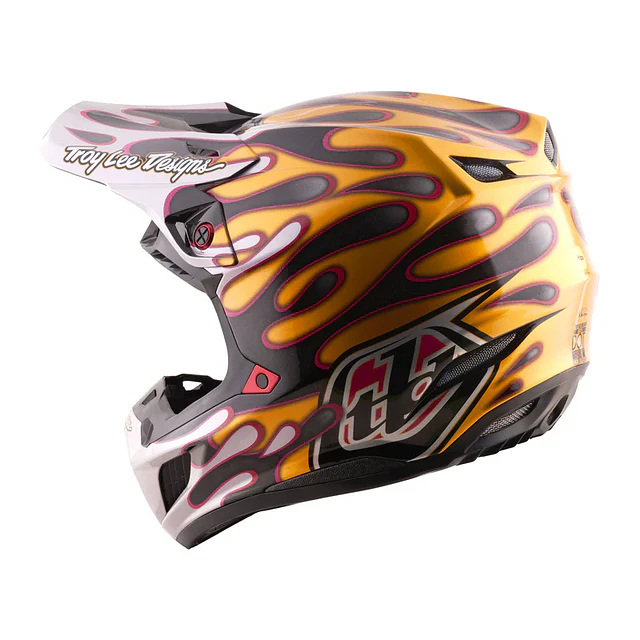 TROY LEE DESIGNS CASCO SE5 CARBON OVERSPRAY BLACK / GOLD 