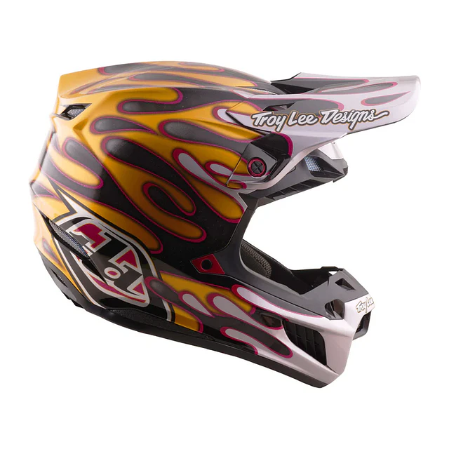 TROY LEE DESIGNS CASCO SE5 CARBON OVERSPRAY BLACK / GOLD 