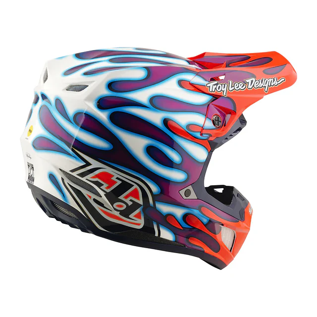 TROY LEE DESIGNS CASCO SE5 COMPOSITE OVERSPRAY VIOLET / WHITE