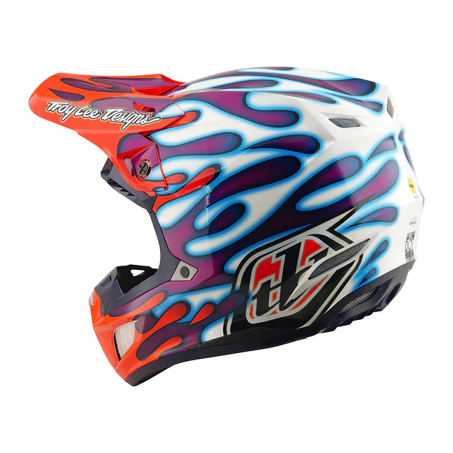TROY LEE DESIGNS CASCO SE5 COMPOSITE OVERSPRAY VIOLET / WHITE