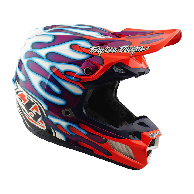 TROY LEE DESIGNS CASCO SE5 COMPOSITE OVERSPRAY VIOLET / WHITE