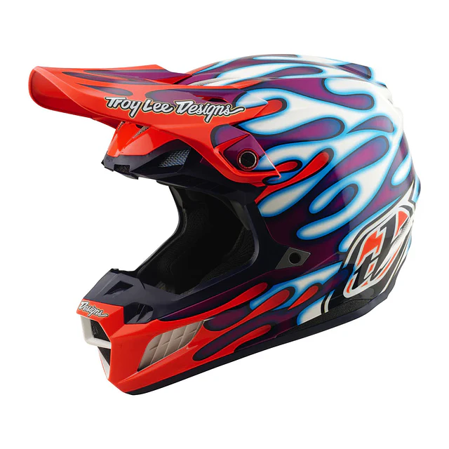TROY LEE DESIGNS CASCO SE5 COMPOSITE OVERSPRAY VIOLET / WHITE