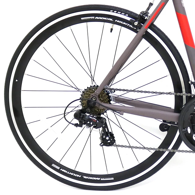 Bicicleta Radical Mountain 700C Ruta Leggera 1 Gris/Rojo SM
