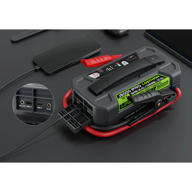 Partidor de Baterías Heavy Duty 12V / 5.000A potencia LIFEPO4 Lokithor.