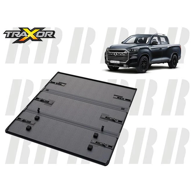   TAPA PICK UP KGM/SSANG YONG MUSSO 2019 EN ADELANTE - INCLUYE 2 LUCES LED INTERIORES - 6 FIJACIONES