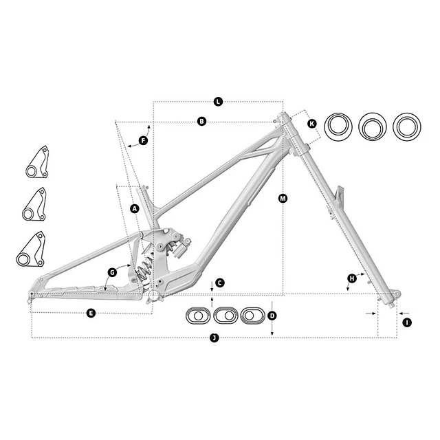 Bicicleta Mondraker DH Summum RR Mullet Silver Flash L