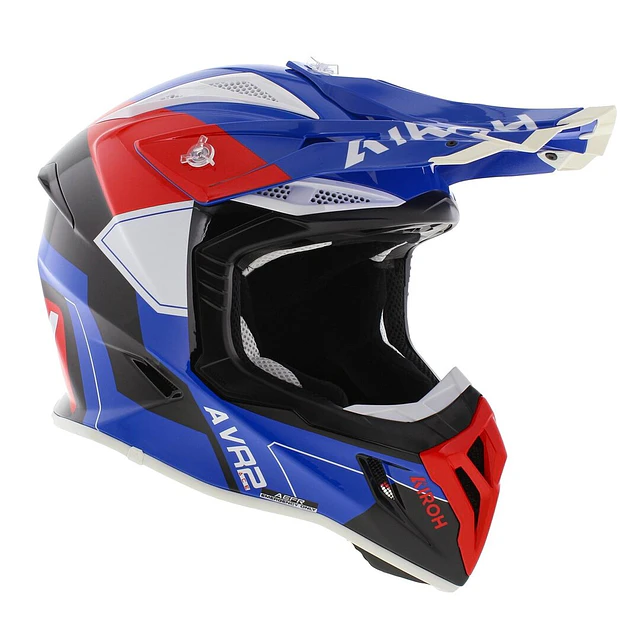 CASCO AIROH AVIATOR ACE 2 SHIELD BLUE/RED 