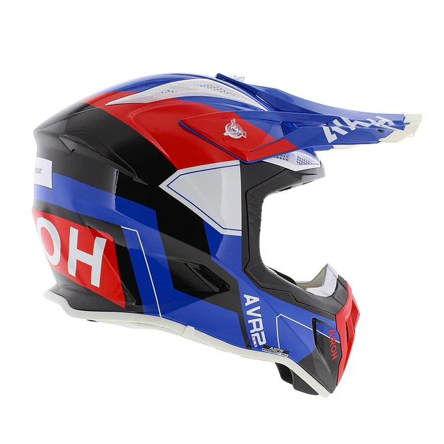 CASCO AIROH AVIATOR ACE 2 SHIELD BLUE/RED 