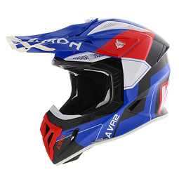 CASCO AIROH AVIATOR ACE 2 SHIELD BLUE/RED 