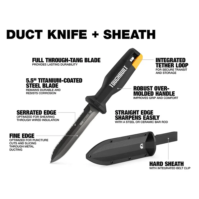 Cuchillo Toughbuilt  para conductos 