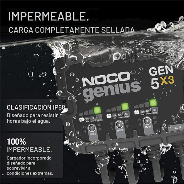 Cargador/Mantenedor de Baterías 12V Gen5X3 