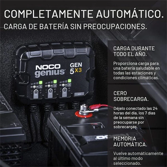 Cargador/Mantenedor de Baterías 12V Gen5X3 