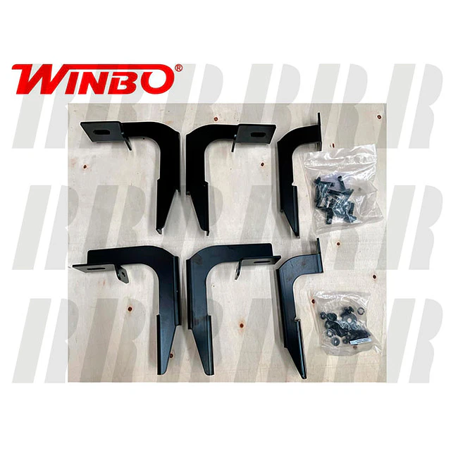 KIT SOPORTES ESTRIBO MODELO S5 ALL BLACK MITSUBISHI L200 2024 EN ADELANTE