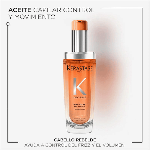 Kérastase Discipline Oléo‑Relax L’Huile Oléo‑Relax (recargable) 75 ml 2