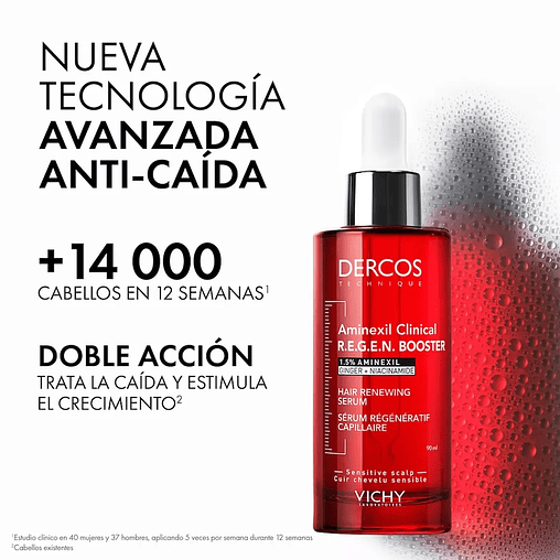 VICHY Dercos REGEN Booster Sérum Anticaída 90ml 4