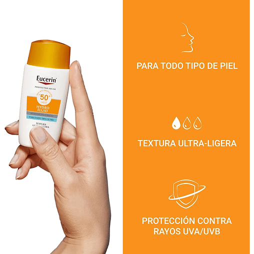 Eucerin Protector Solar Facial Hydro Fluid Fps50+ Contiene 50Ml 5