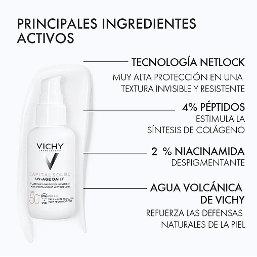 VICHY Protector Solar Rostro Capital Soleil UV Age Daily FPS 50+ 40 ml 3