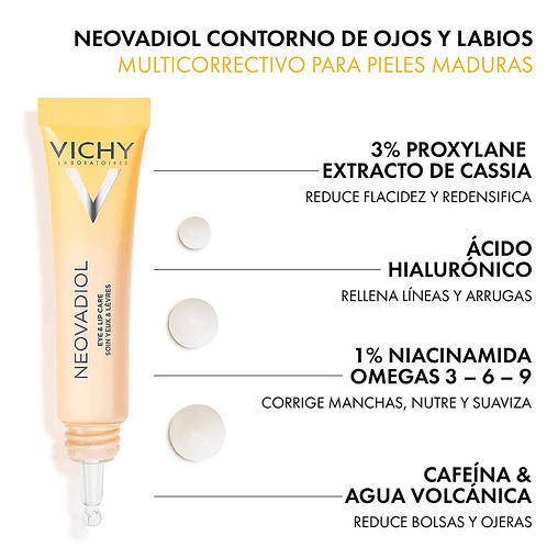 VICHY Neovadiol Cuidado Multicorrector Ojos y Labios 15 ml 4