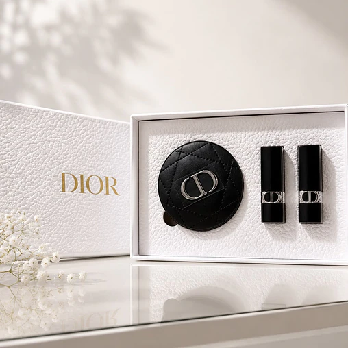 Rouge Dior – Cofre de Lujo 100 Velvet & 999 Velvet con Espejo 2