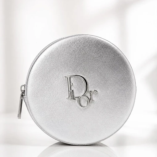 Neceser Dior Redondo Plateado 1