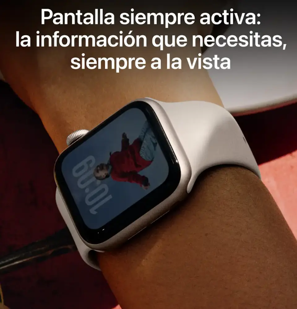 Smartwatch Apple Watch SE 3 GPS caja de aluminio color blanco estelar 4
