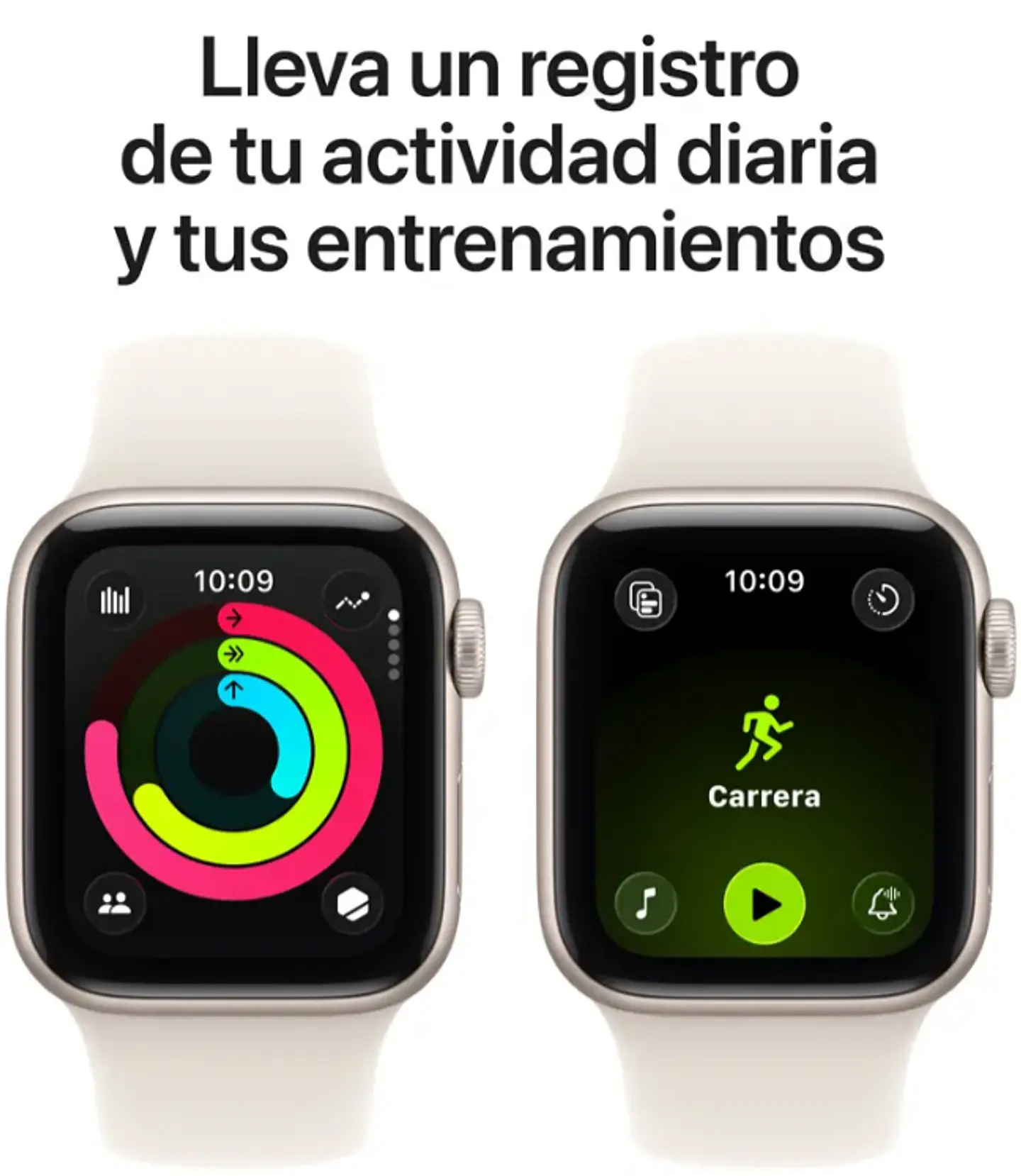 Smartwatch Apple Watch SE 3 GPS caja de aluminio color blanco estelar 5