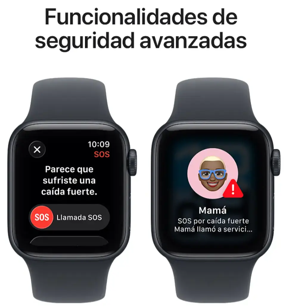 Apple Watch SE 3 GPS • Caja de aluminio color medianoche de 40 mm • Correa deportiva color medianoche 5