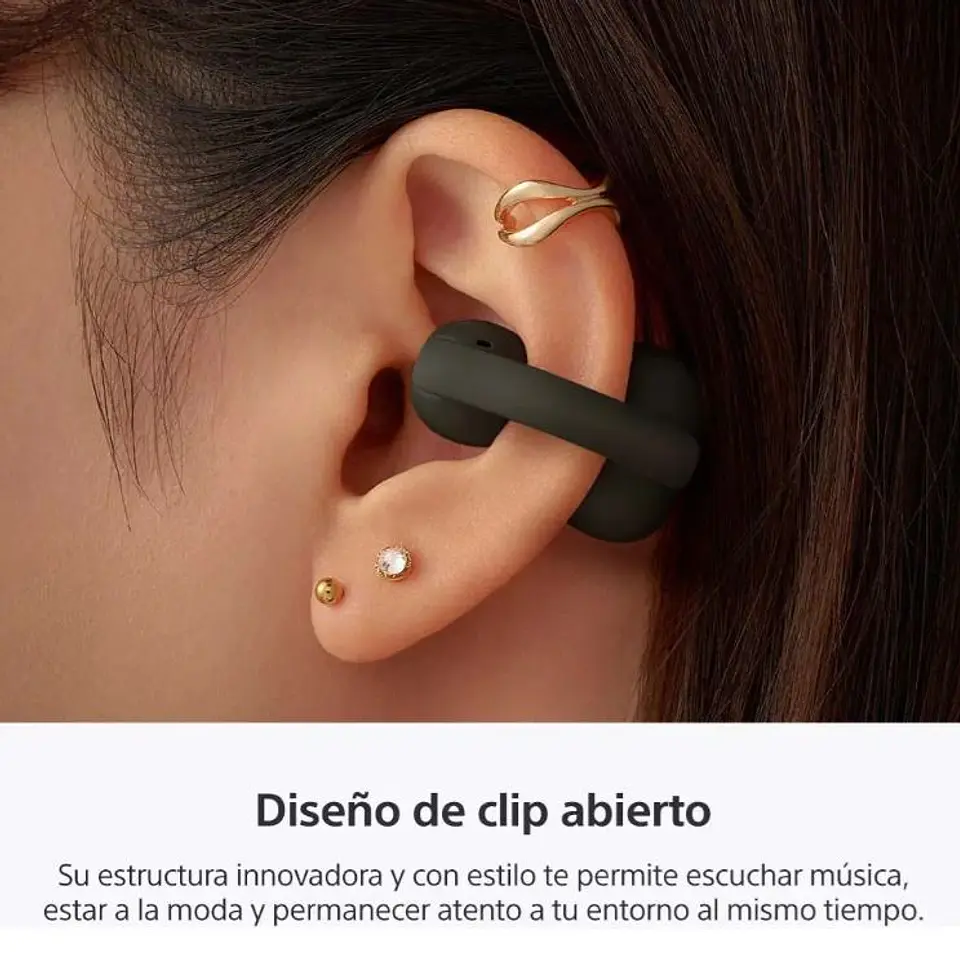 Audífonos Inalámbricos Sony Linkbuds Clip Wf-lc900 Negro 2