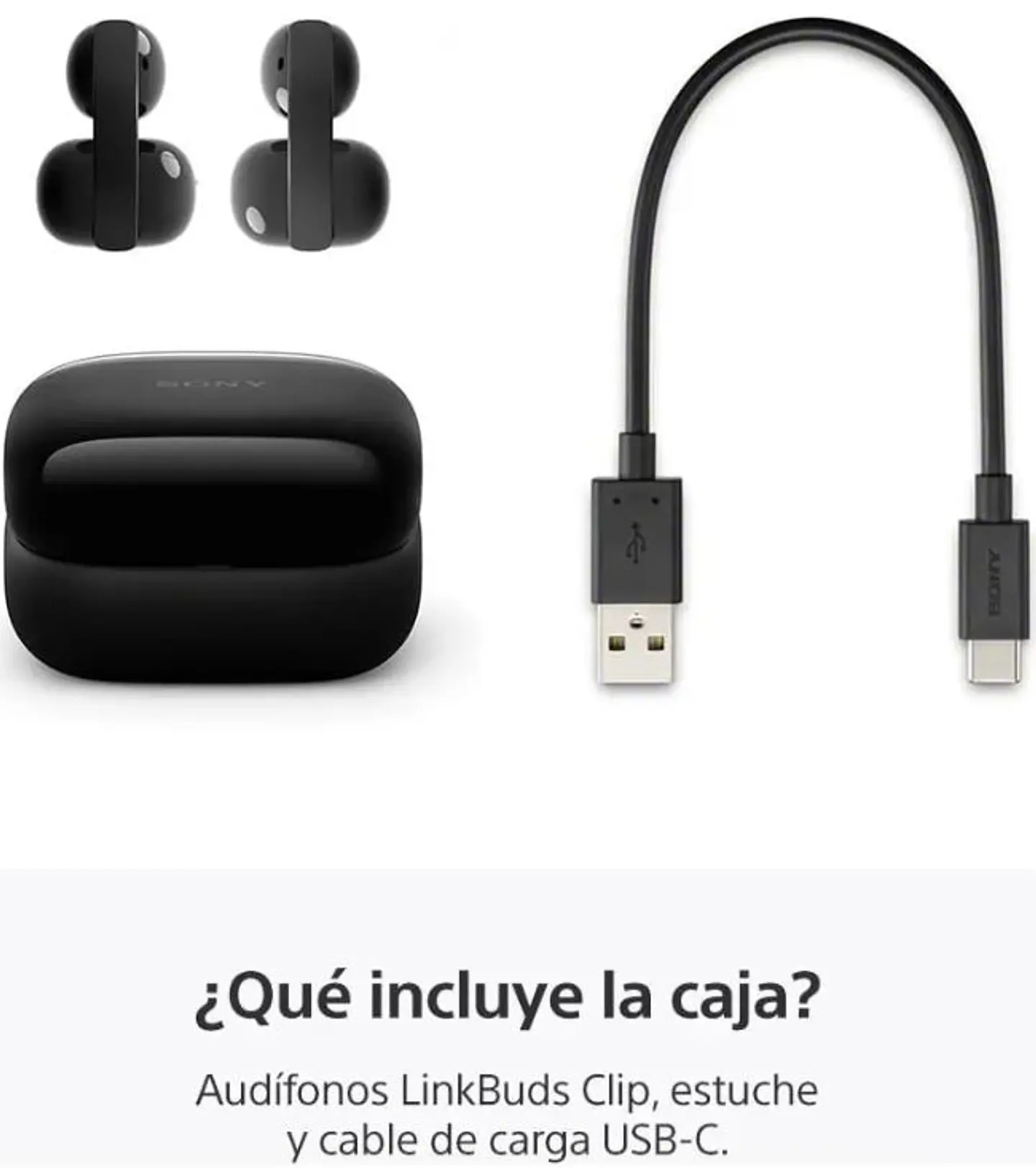 Audífonos Inalámbricos Sony Linkbuds Clip Wf-lc900 Negro 5