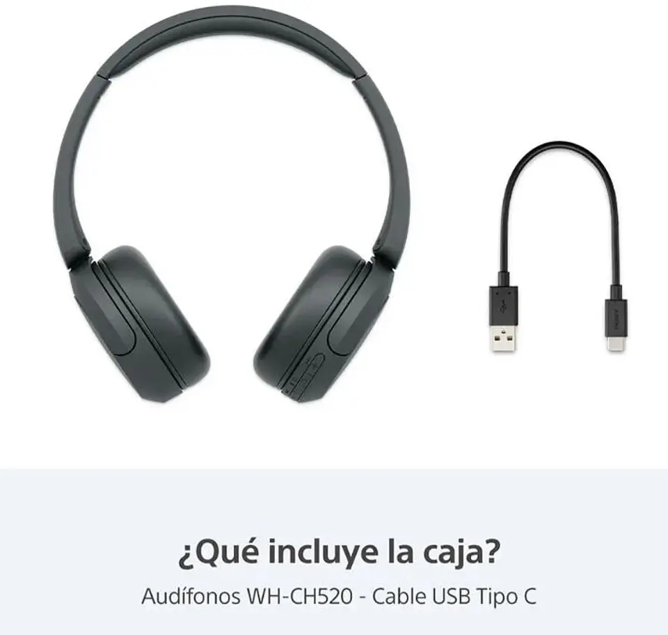 Audífonos Inalámbricos Sony Wh-ch520 Negro 6