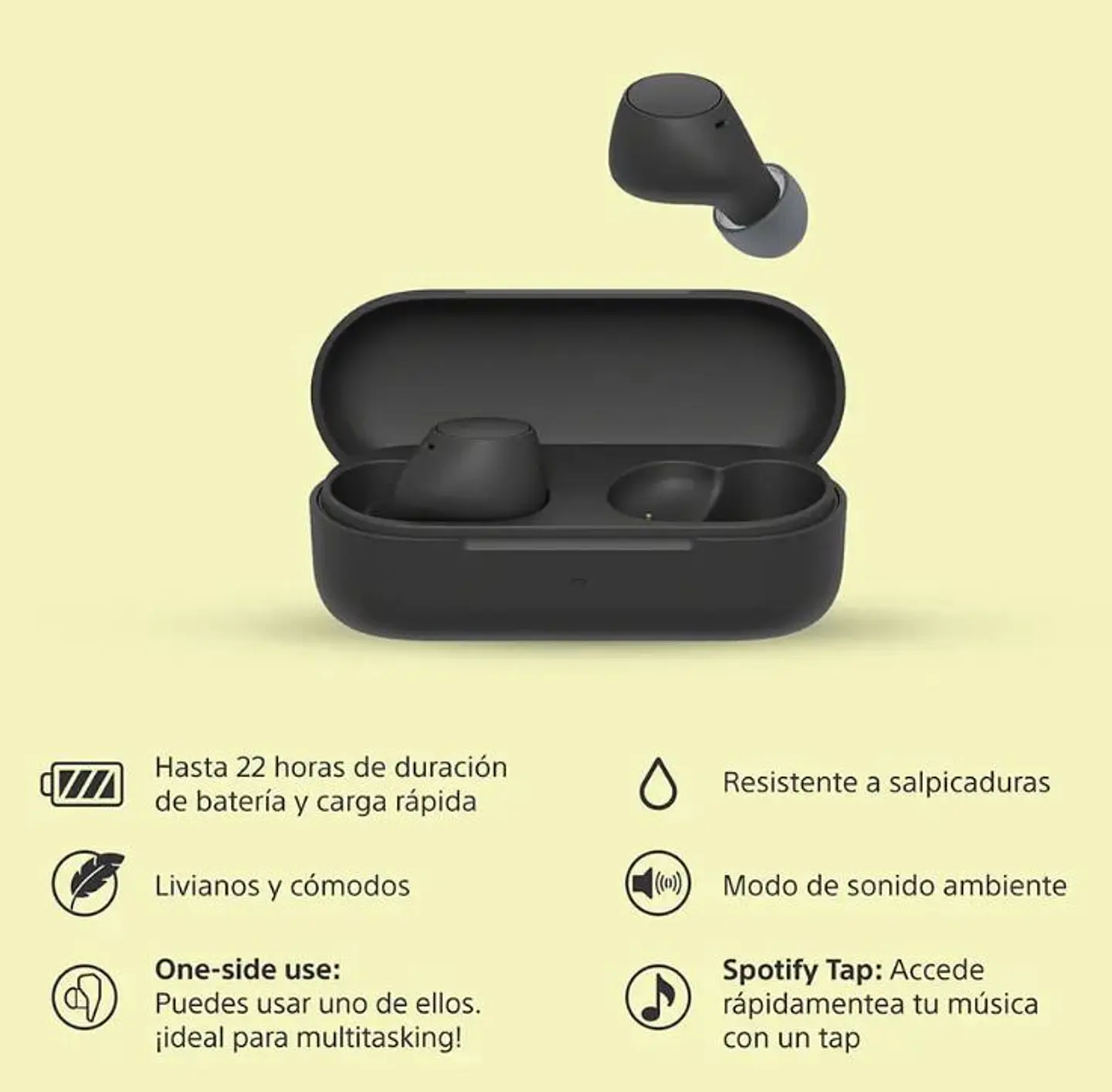 Audífonos Sony True Wireless Wf-c510 Color Negro 2