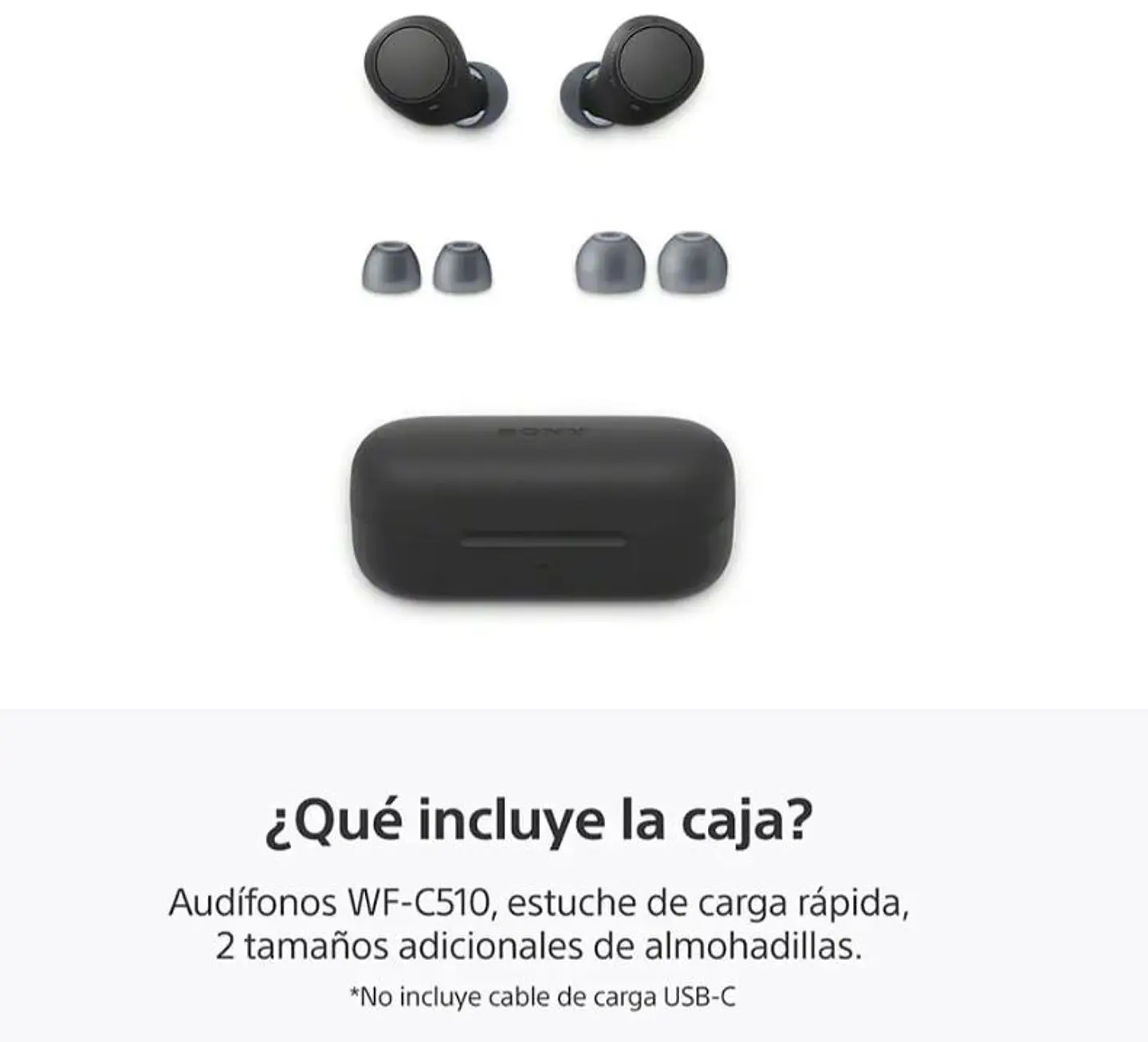 Audífonos Sony True Wireless Wf-c510 Color Negro 5