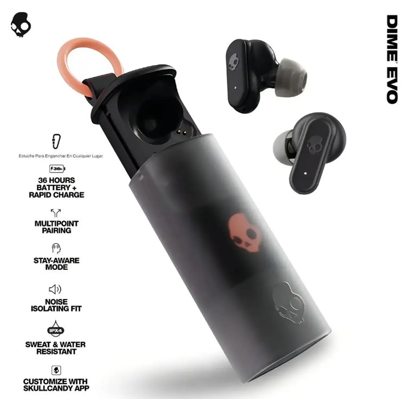Audífonos Skullcandy Tw Dime Evo In-ear Inalámbricos 5