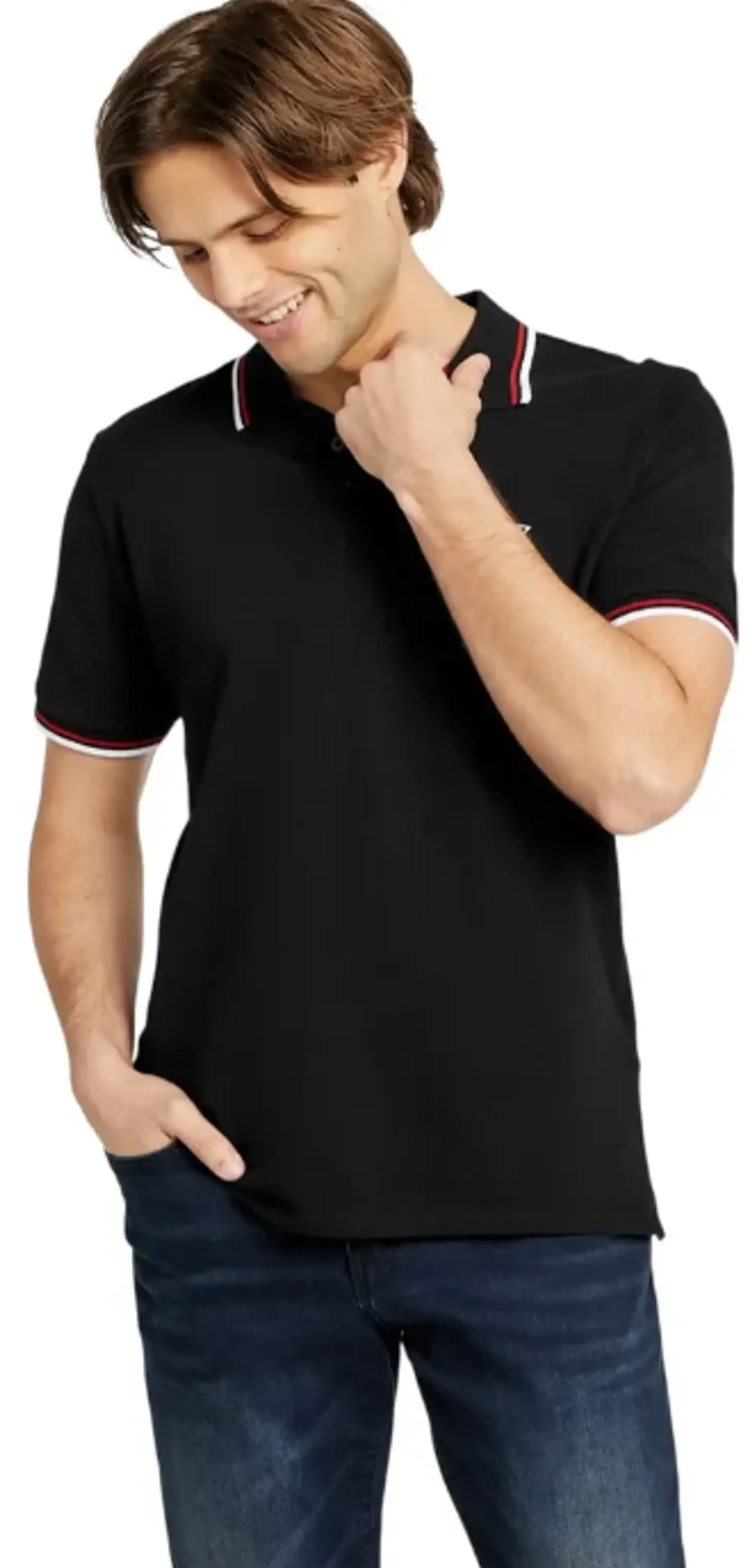Playera Polo Guess Manga Corta Para Hombre - 100% Algodón 1