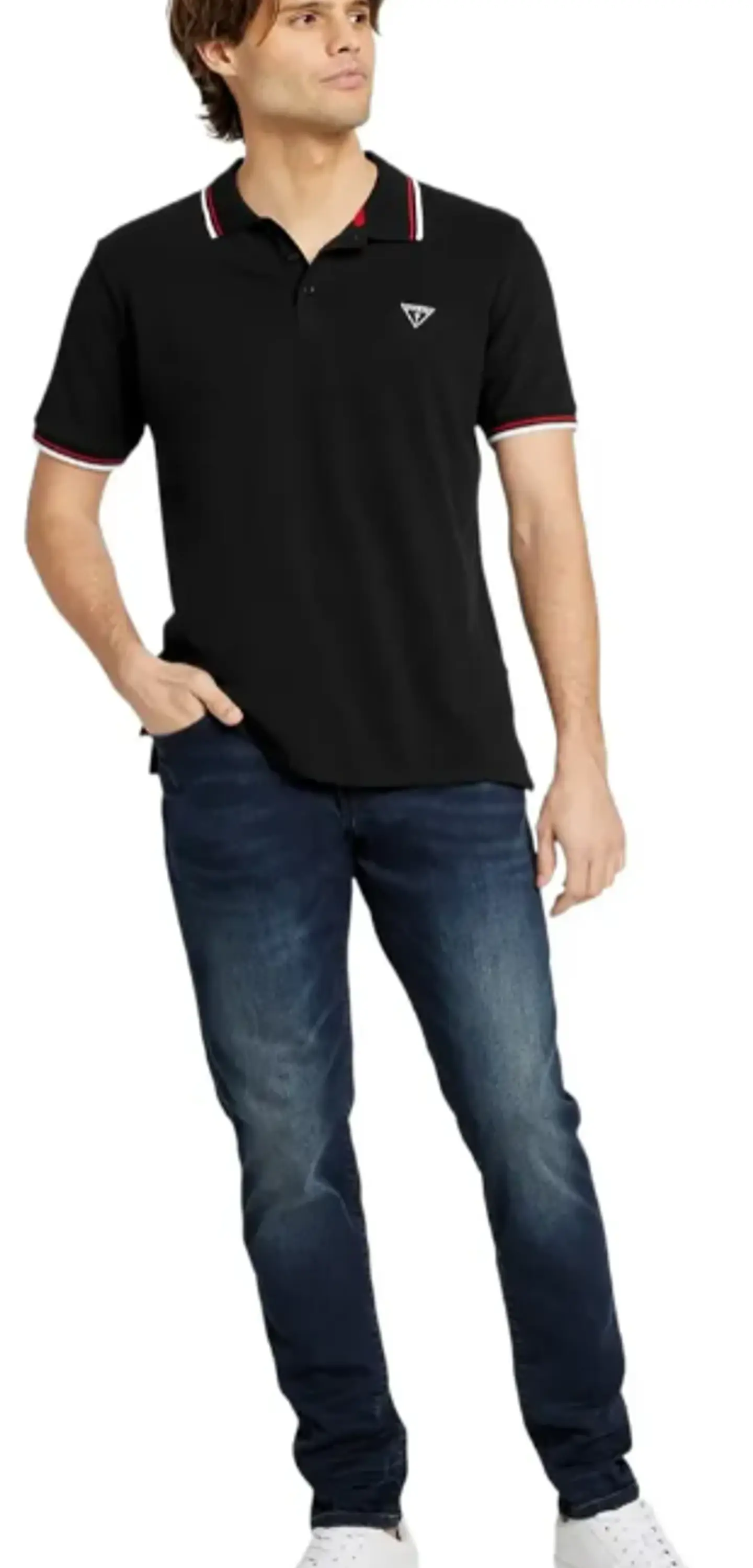 Playera Polo Guess Manga Corta Para Hombre - 100% Algodón 2