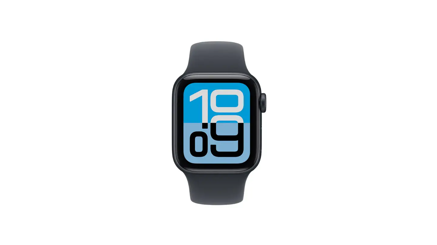 Apple Watch SE 3 GPS • Caja de aluminio color medianoche de 40 mm • Correa deportiva color medianoche 2