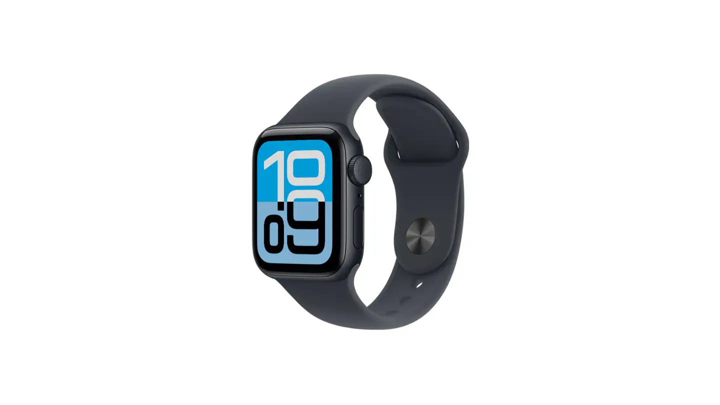 Apple Watch SE 3 GPS • Caja de aluminio color medianoche de 40 mm • Correa deportiva color medianoche 1