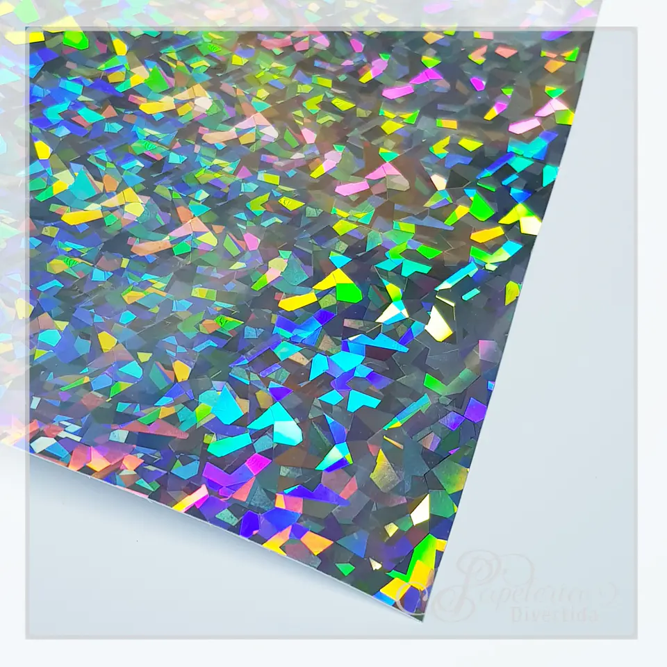 Rollo 30cm x 5mts Vinilo Holográfico Decorativo  4