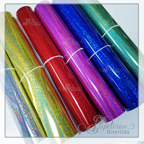 Vinilo Adhesivo Holográfico colores